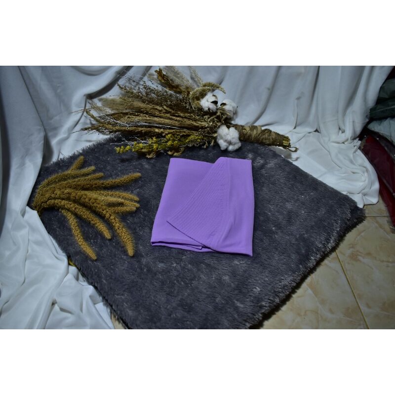 khimar instan LV ceruty beby doll premium hijab/ jilbab / kerudung LV ceruty dua layer premium-lilak