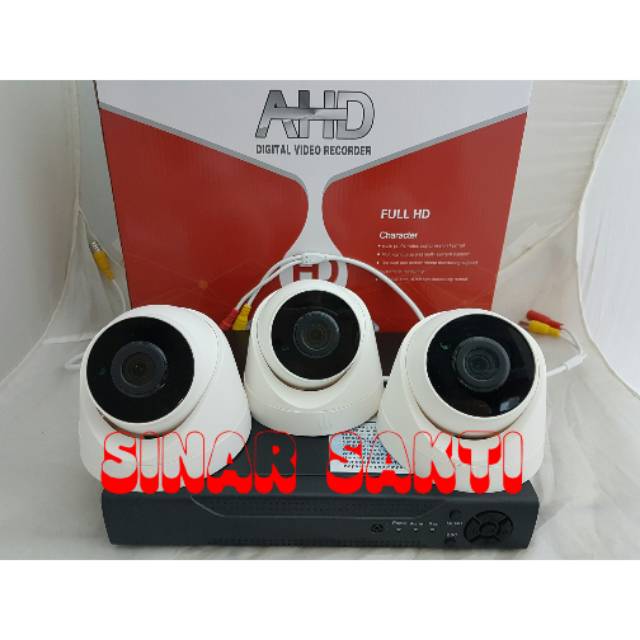 PAKET CCTV 4CH AHD 4MP 1080P FULL HD ( KOMPLIT TGGL PSG )