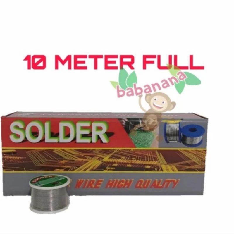 Timah solder 0.8mm 10 meter refill las roll gulungan