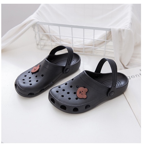 S987 (TANPA STIKER) Sandal Selop Motif Beruang Kecil / Sandal Slop Bear / Sandal Bear Mini / Sandal Fashion Wanita