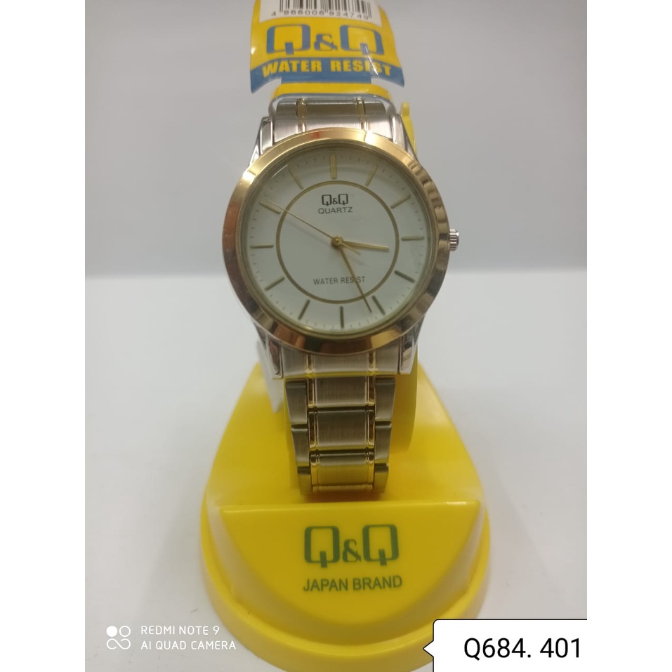 Jam Tangan Wanita Classic Casual Business Rantai Stainless Steel Analog Original Q&amp;Q QnQ QQ Q684 QB97 Series