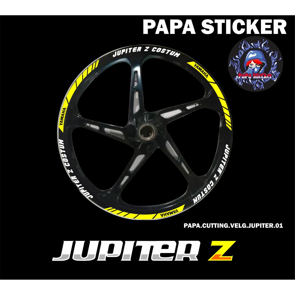 STIKER VELG JUPITER Z CUTTING STICKER VELG CUTTING VARIASI YAMAHA JUPITER Z LIS BAN/VELG 01