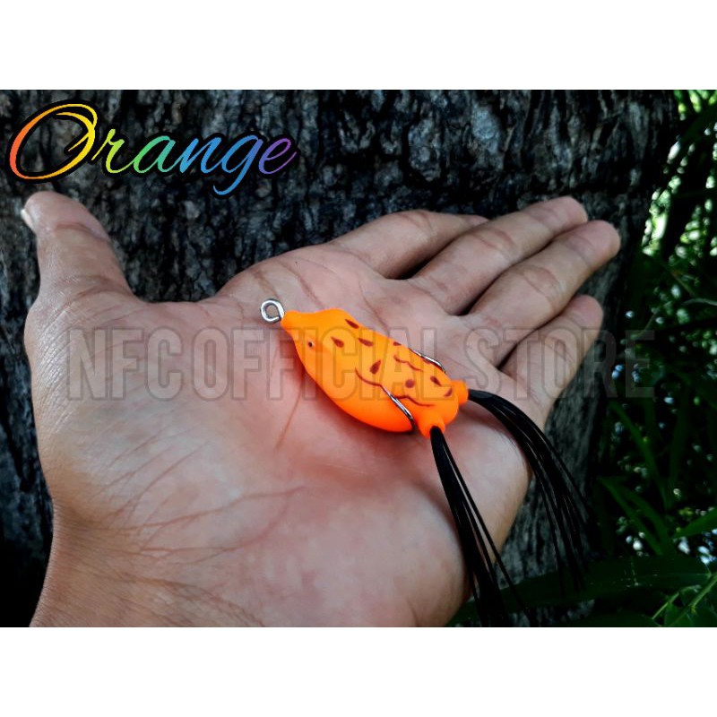 Soft frog 4,5cm/6,5gram. Umpan casting bentuk katak. Target Toman &amp; Gabus/Haruan