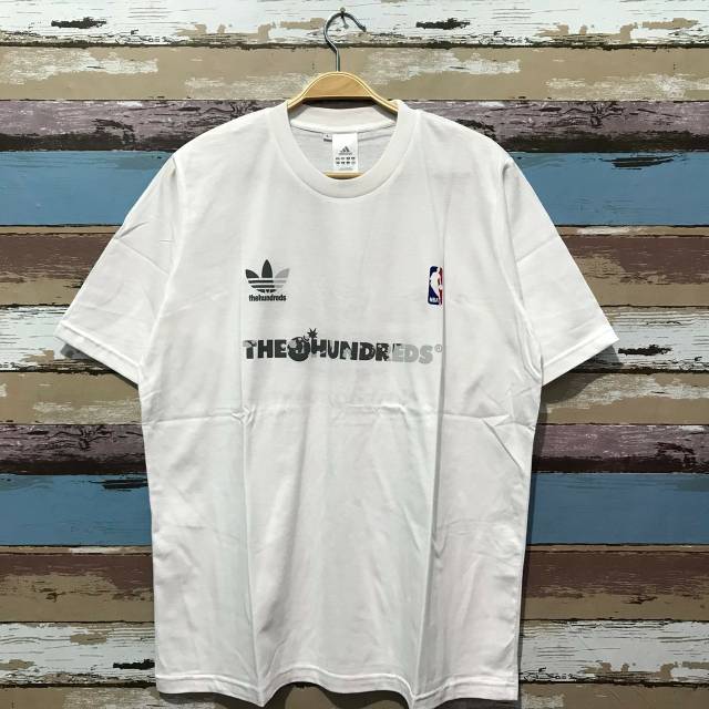 Kaos Adidas x The Hundreds Putih Premium Mirror