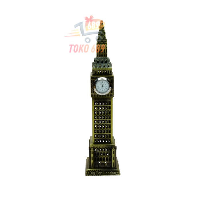 MINIATUR BIG BEN INGGRIS 24CM  MINIATUR BIG BEN LONDON 24 CM - Jam Silver murah Berkualitas