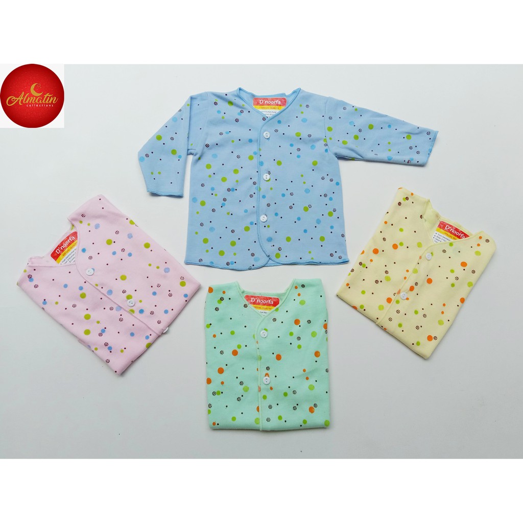 Baju Bayi Tangan Panjang ( Isi 3 Pcs ) / Baju Bayi Panjang Newborn