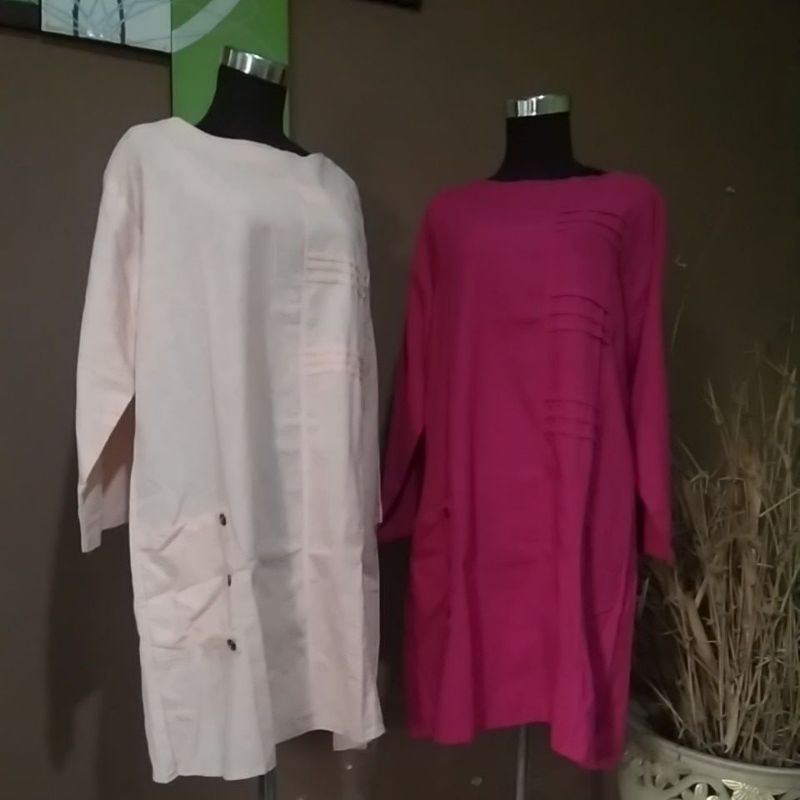 Atasan/Tunik Katun Saku