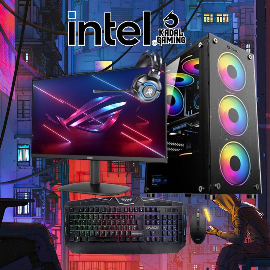 PC Gaming Intel Core i5 3470 VGA GTX 750Ti 4GB Vram Komputer Full Set