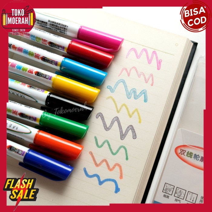 

Produk Unggulan Spidol Unik Lucu Murah Spidol Gliter Glitter Unik 1 Set Isi 8Pcs Cod Diskon