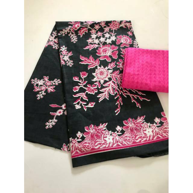 Kain Batik Sakura Pink TERMURAH Kain Embos Jarik Kebaya Couple Katun Seragam Bridesmaid Meteran Crn