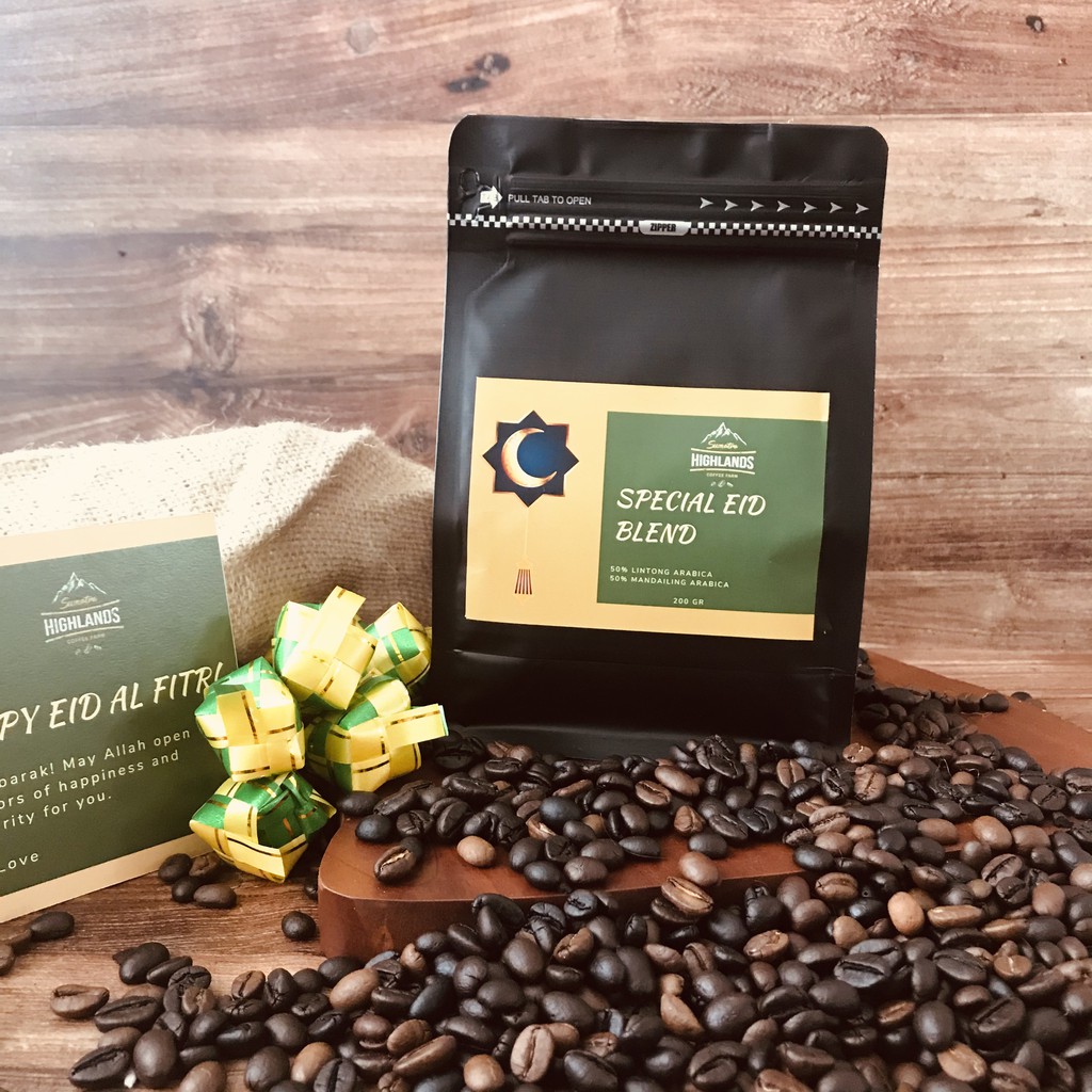 

SPECIAL EID, LEBARAN BLEND, 200 GR ARABICA COFFEE ONLY. LIMITED BLEND!