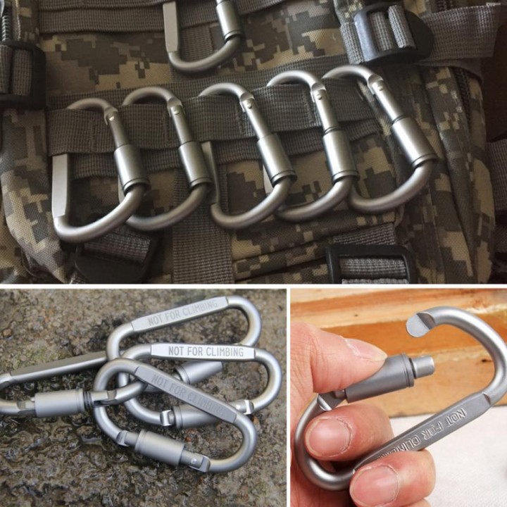 Carabiner Travel Survival Kit - Set of 6pcs