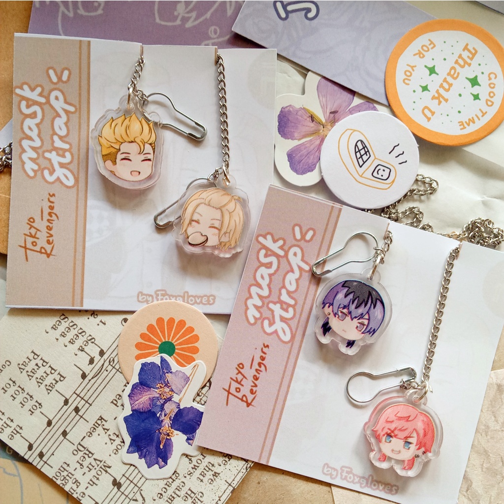 MASK STRAP TOKYO REVENGERS | GANTUNGAN MASKER ANIME