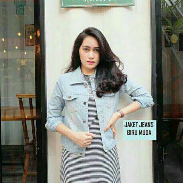 COD JAKET POLOS JEANS (JEANS WASH ORIGINAL) | JEANS MURAH | JAKET MURAH | JAKET HITS WANITA