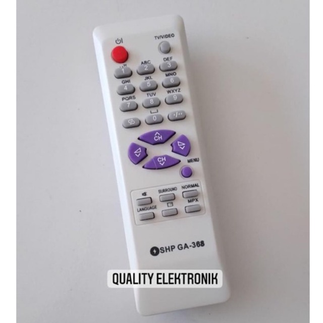 REMOTE TV TABUNG SHARP GA-368 PUTIH