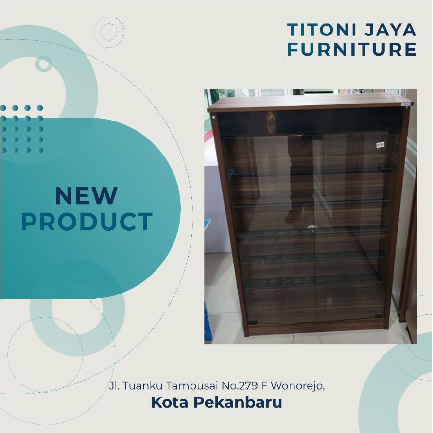 [PEKANBARU FREE ONGKIR] Lemari Sepatu Kaca