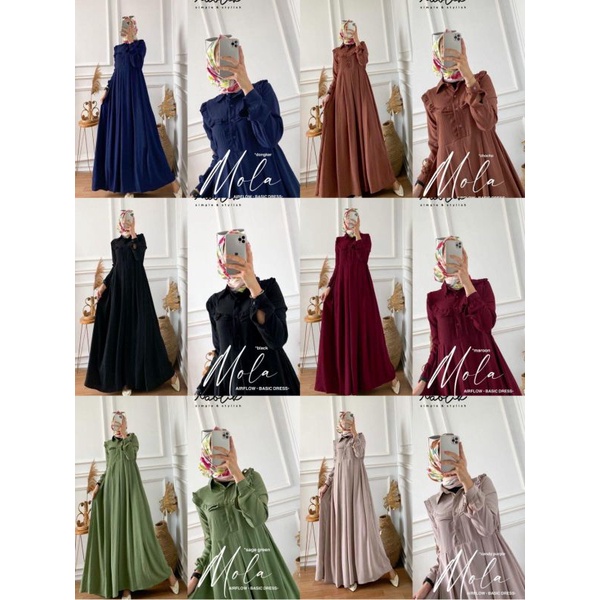 Gamis Crinkle Mola Dress