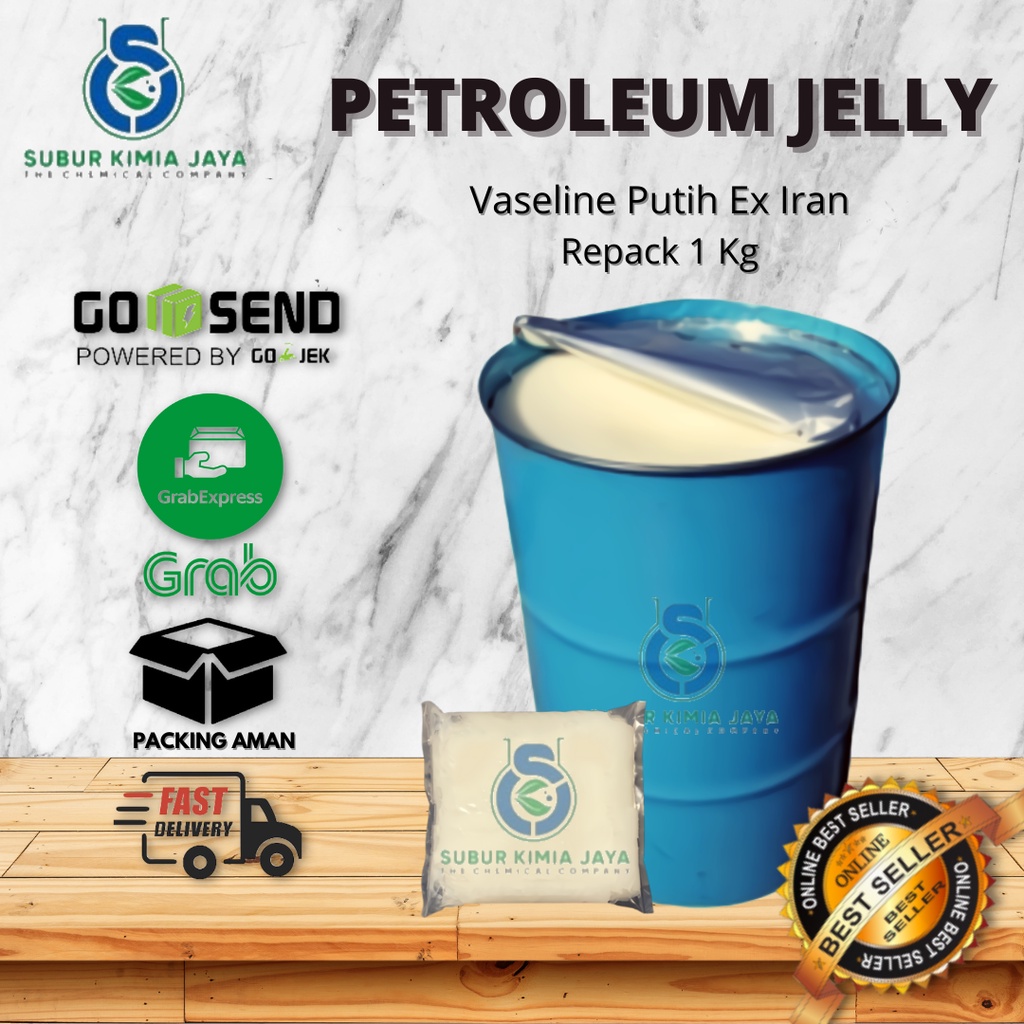 

White Petroleum Jelly 1 KG / Petrolatum ex Iran / Bahan Baku Pomade Premium