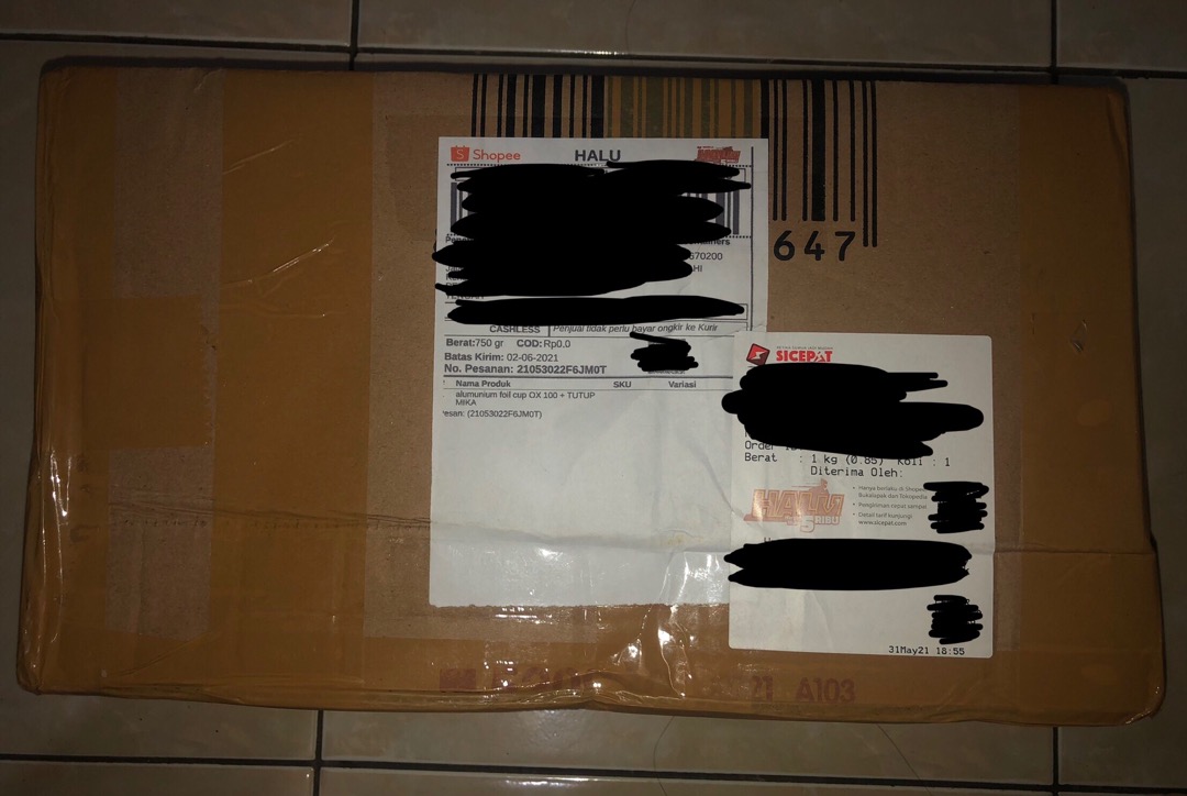 Alumunium Foil Cup Ox 100 + Tutup Mika