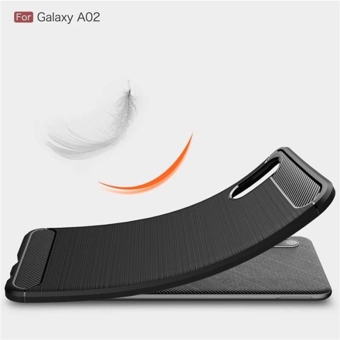 CASE SLIM FIT CARBON IPAKY SAMSUNG GALAXY A02 SAMSUNG GALAXY M02 2021 SOFTCASE - FA