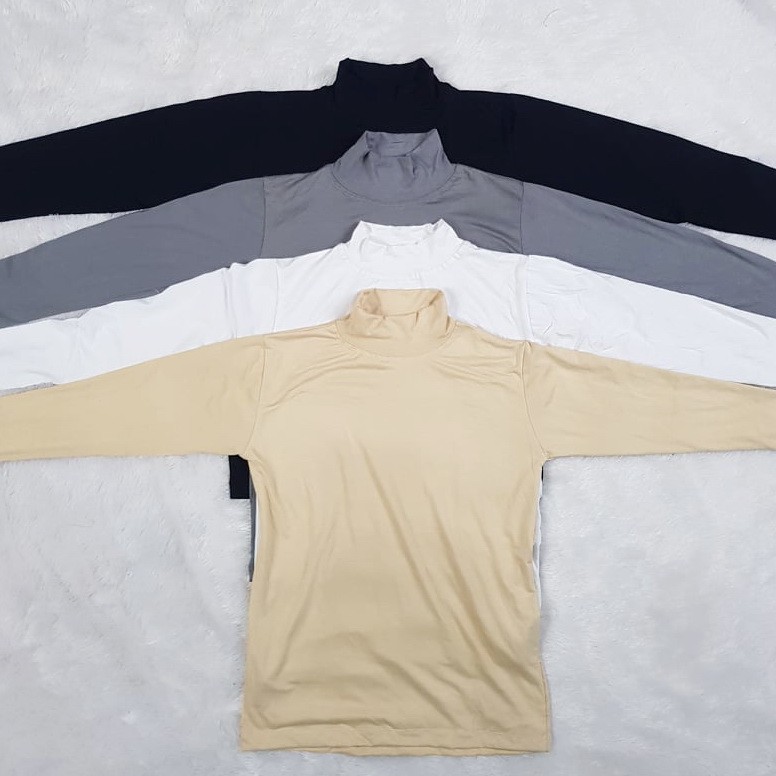 Manset Badan Kaos Lengan Panjang  Turtleneck Premium