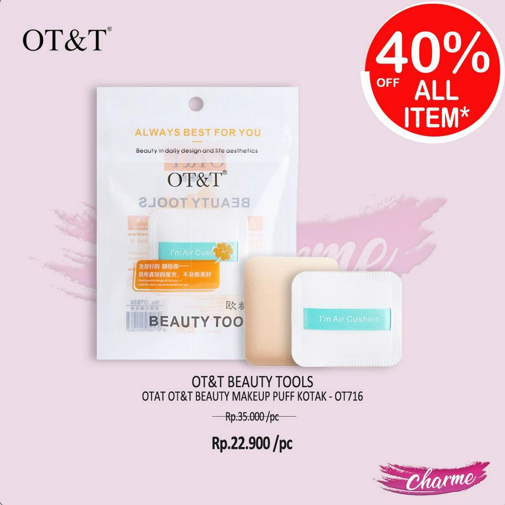 READY OTAT OT&amp;T Beauty Puff Super Soft/Round/Square Sponge Spons OT714 715 716