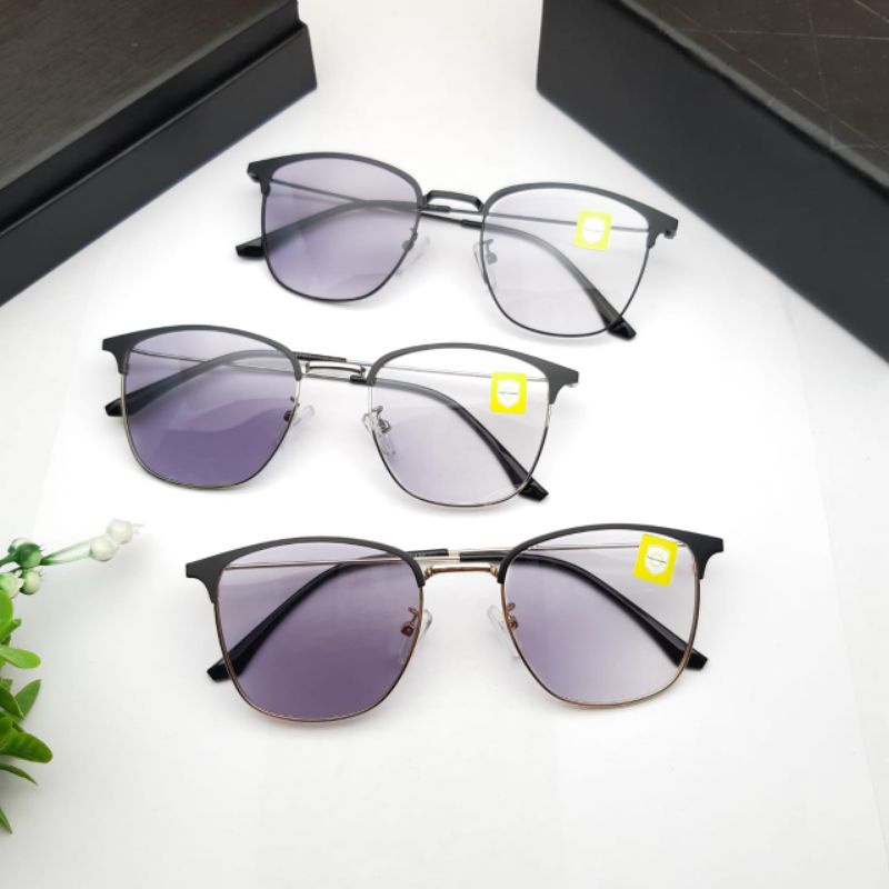 Kacamata fashion PH 8 wanita / pria / lensa anti radiasi / minus / photocromic / kacamata hitam