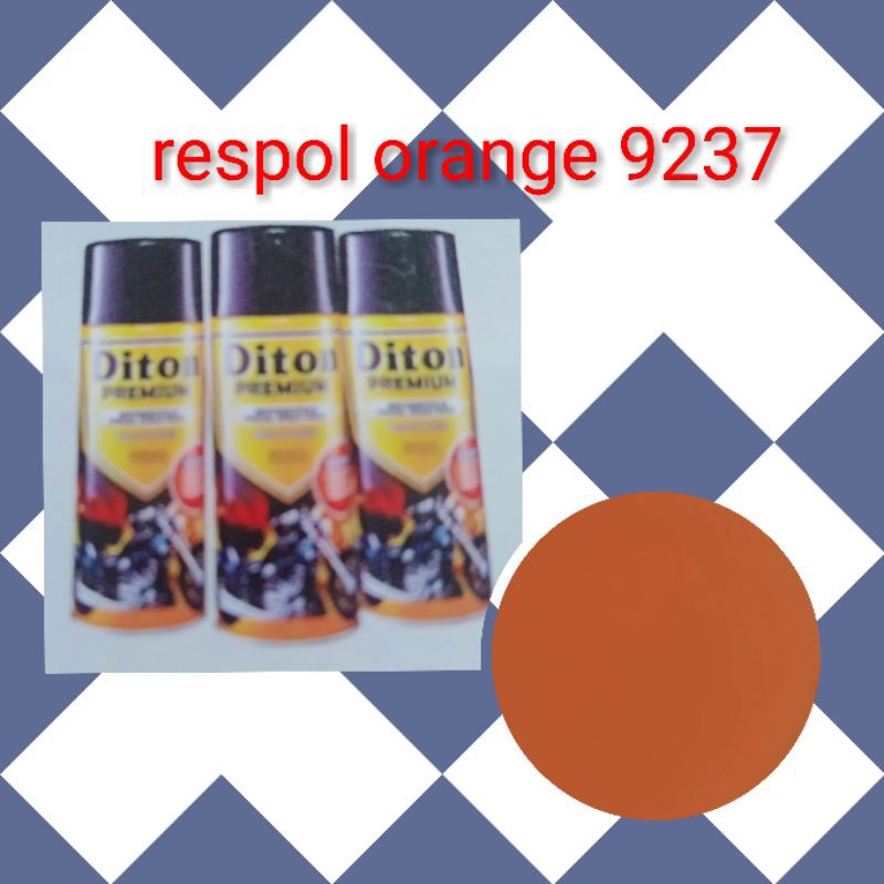 cat semprot diton premium respol orange 9237 oranye doff