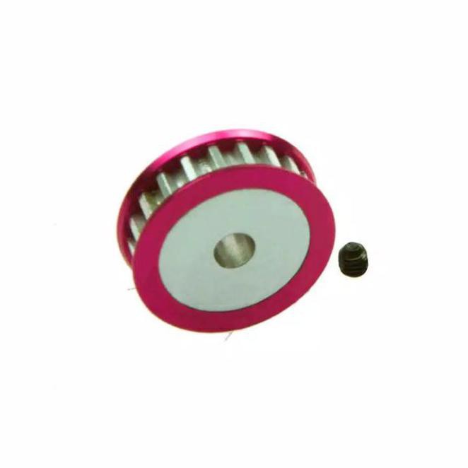 Center Pulley 20T 3Racing Sakura D3 D4 Aluminium Pink Metal Awd Rwd