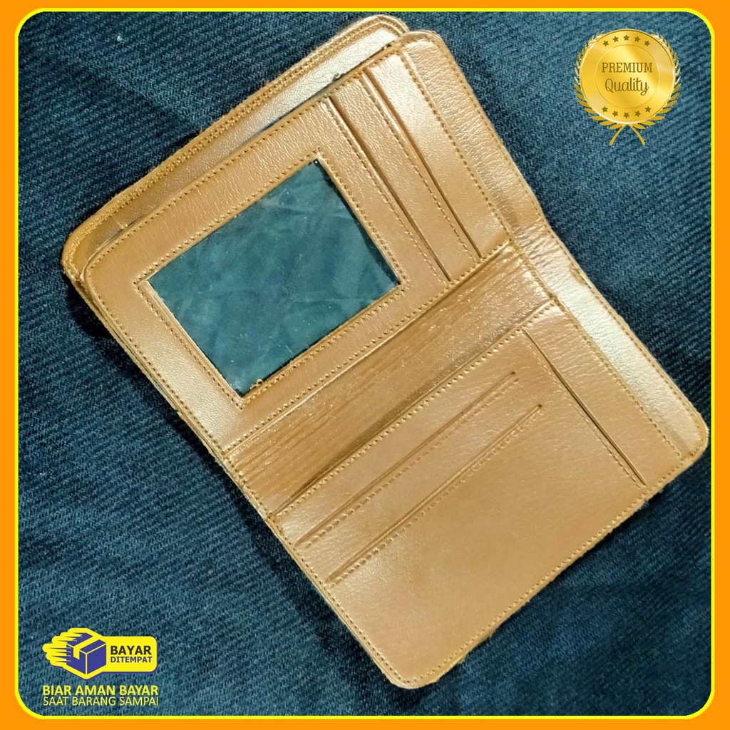 Fashion Dompet Pria 3/4 levis Bahan Kulit sintetik premium