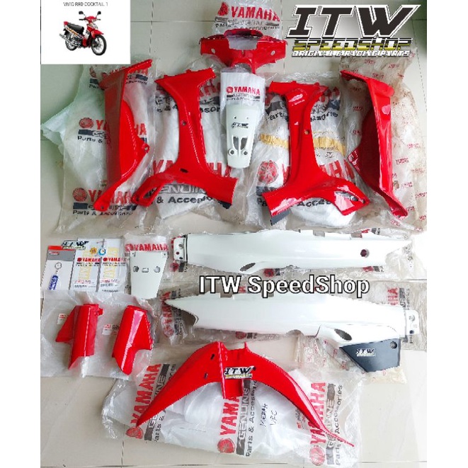 Body Fullset Fulset Set Lengkap F1ZR FIZR Merah Putih FullClutch 2004 Original YGP Nos