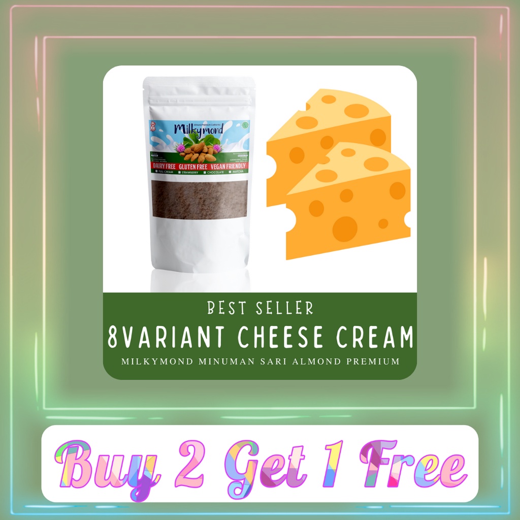 [BUY 2 GET 1 FREE] Susu Almond Premium MILKYMOND Milky Almond 180 Gram Variant 8 Rasa Cheese