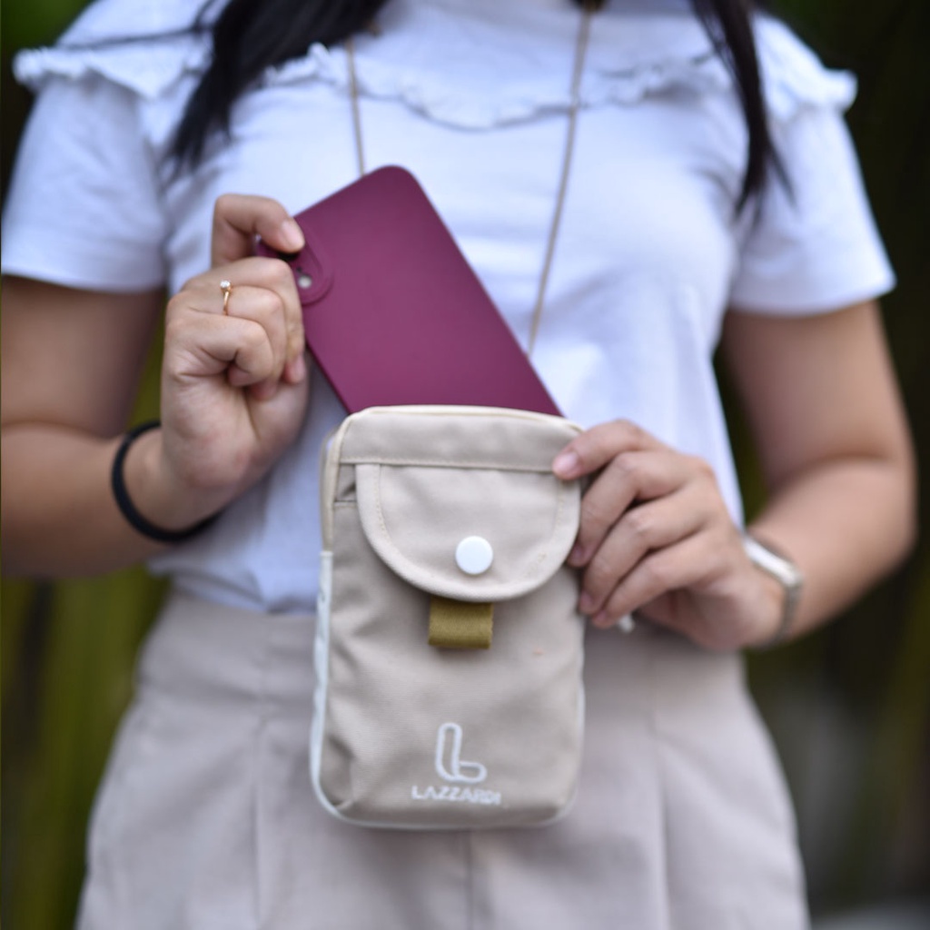 EVE LATTE |ManNeedMe X LAZZARDI| Tas HP Wanita Sling Bag Tas Selempang Handphone ORIGINAL