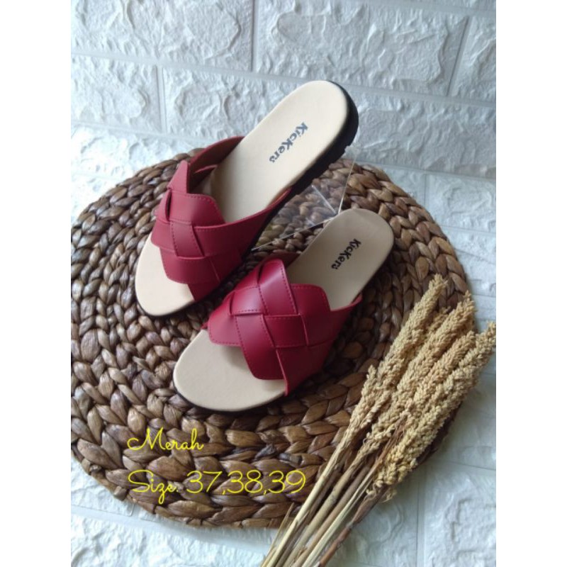 Sandal Wanita Kickers SL.Anyam ORI