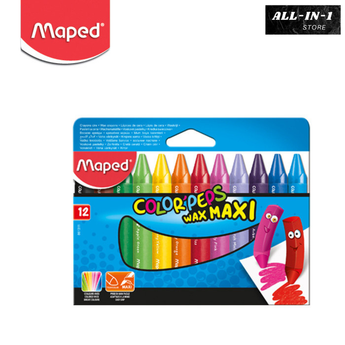 

Wax Crayon MAXI Series MAPED Isi 12