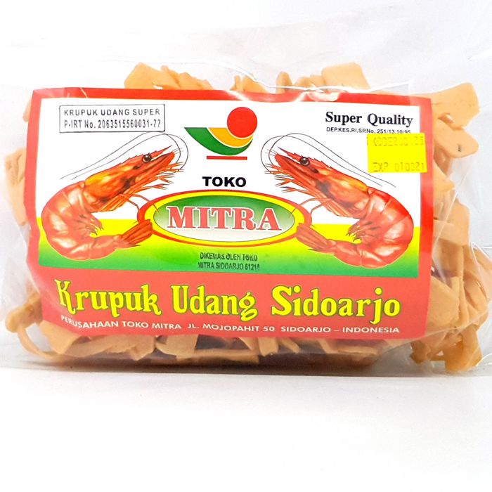 

MITRA KRUPUK UDANG PITA 500gr | KERUPUK MENTAH KEPANG KELABANG OLEH OLEH KHAS SIDOARJO