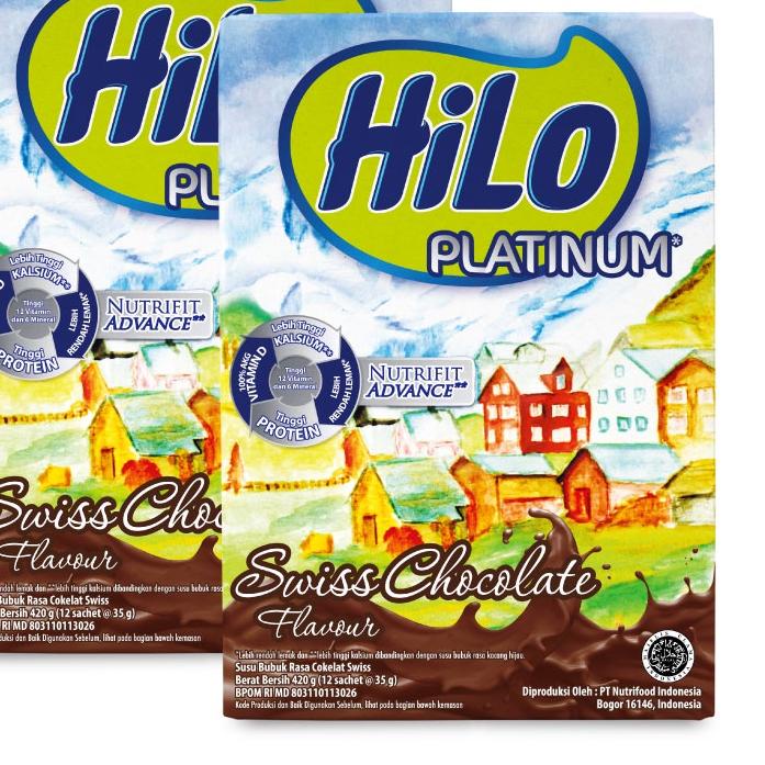 

NEW !! 8.8 Twin Pack - HiLo Platinum Swiss Chocolate 420 gram - Susu Tinggi Kalsium [KODE 316]