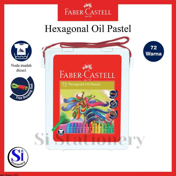 

Crayon Hexagonal Oil Pastel Faber Castell 72 Warna Original Terbaru