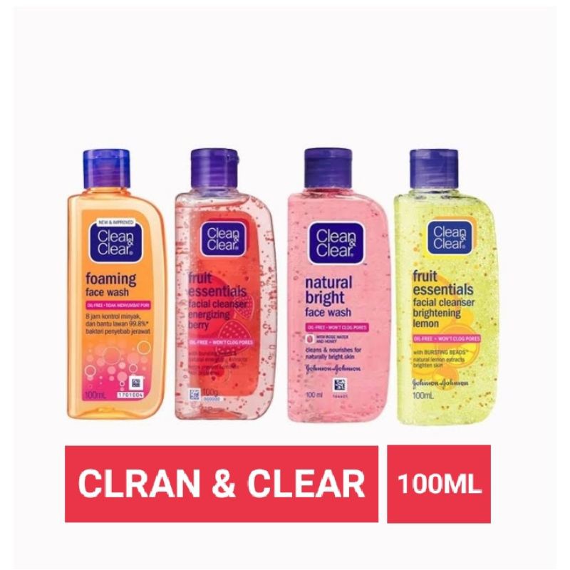 CLEAN&amp;CLEAR FACE WASH 100ML
