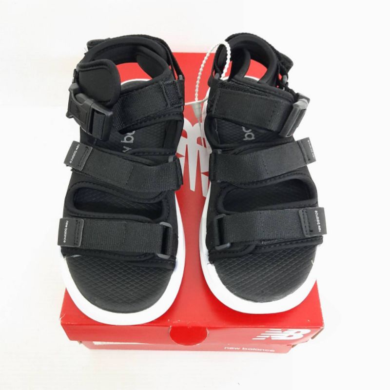 sendal gunung nb 750 black white original