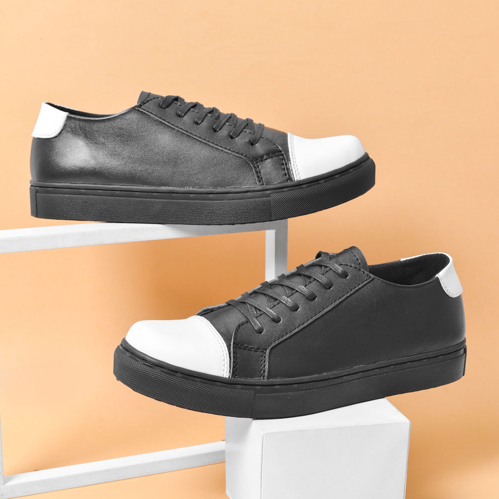 Sepatu Sneaker Pria Kulit asli GREATA LEONOR