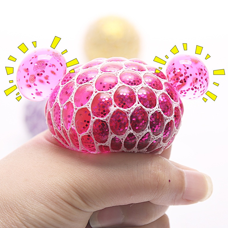 Squishy Mesh Ball / Bola Squishy Jaring / Mainan Anak Anti Stress