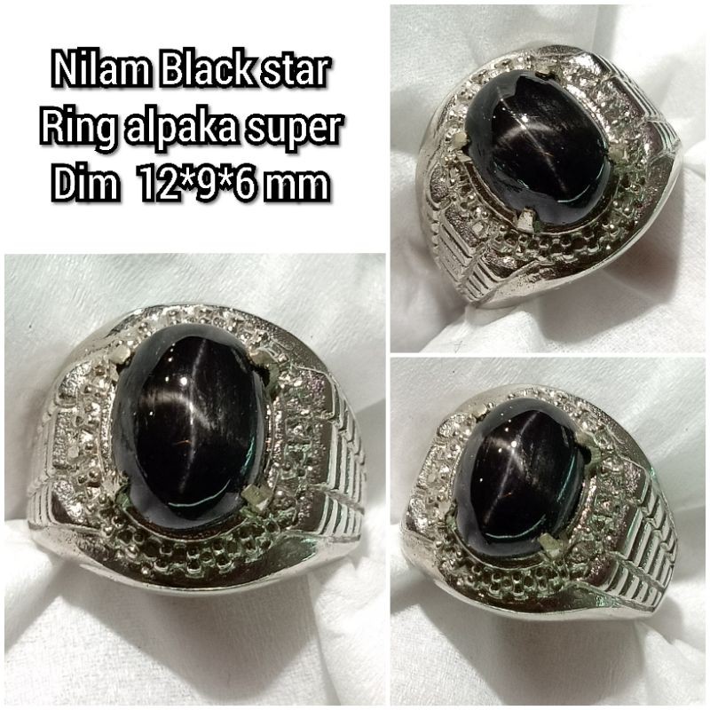 CINCIN BATU NILAM BLACK STAR