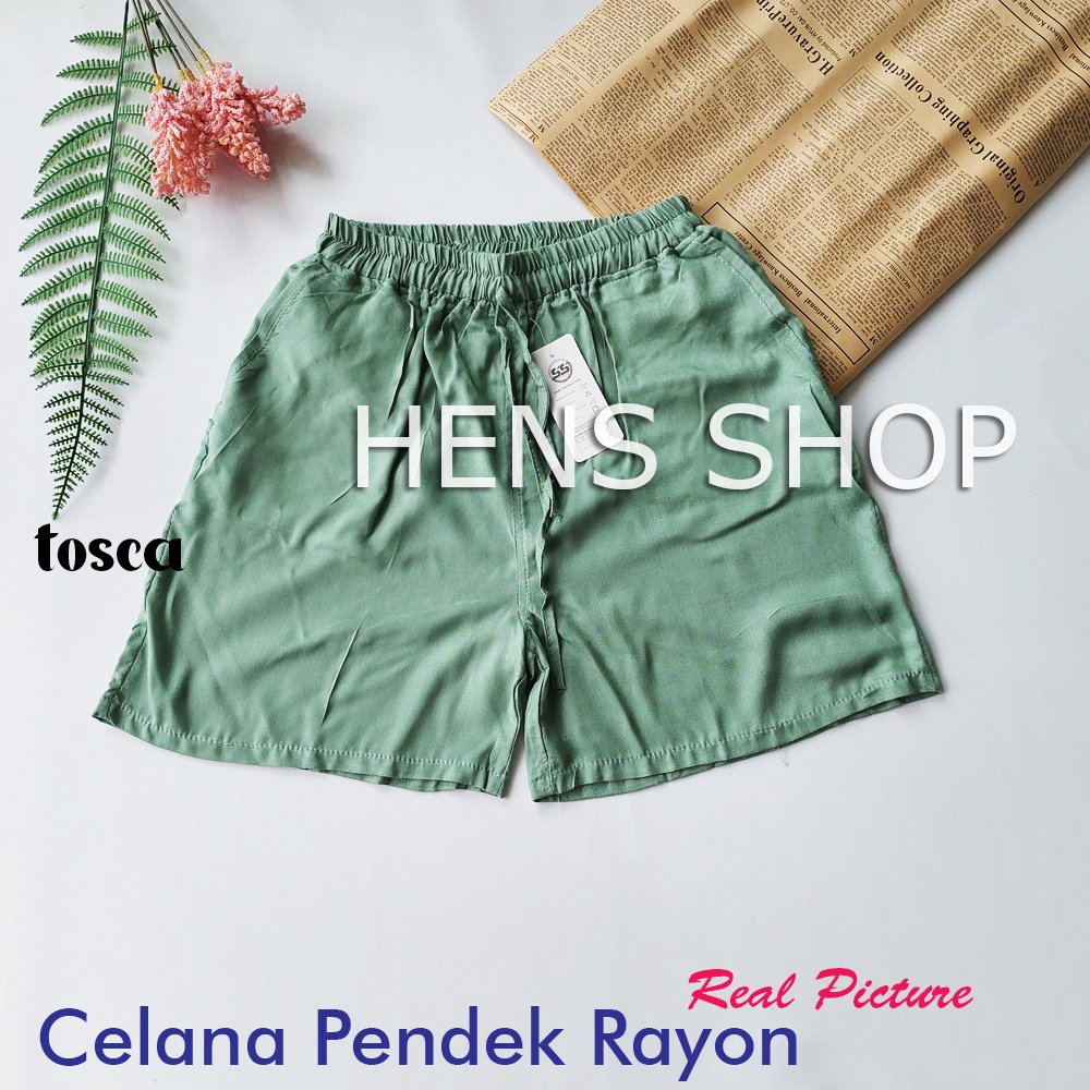 CELANA PENDEK WANITA Hotpants JUMBO RAYON PREMIUM