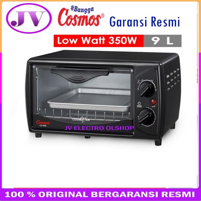 Oven Cosmos Co-9909 B / Oven Listrik Low Watt Cosmos 9 Liter