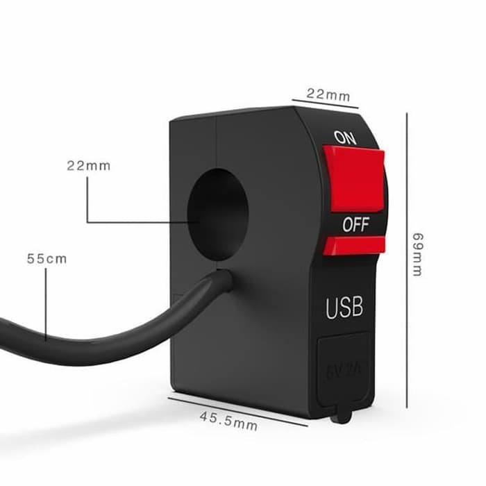 Saklar Kanan On Off Plus USB Charger Universal