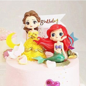 3D Disney Princess Cake Topper - Toper Kue Karakter Princess Disney 3D