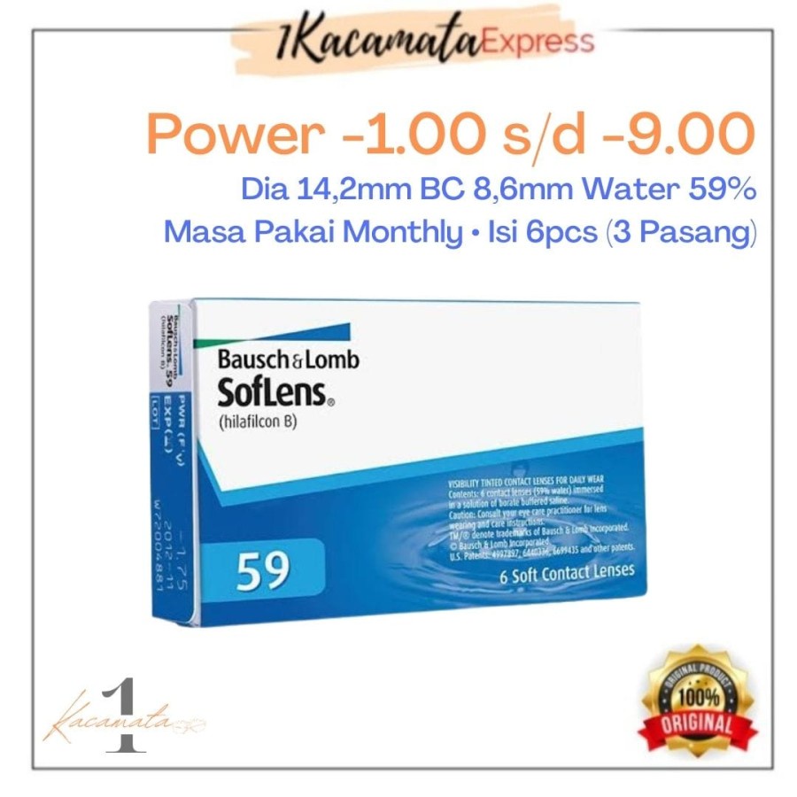 HARGA SPECIAL BAUSCH LOMB SOFTLENS BENING BULANAN (MONTHLY)