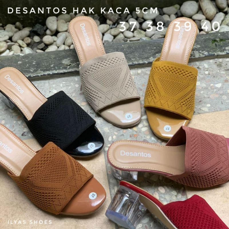 desantos hak 3cm kaca