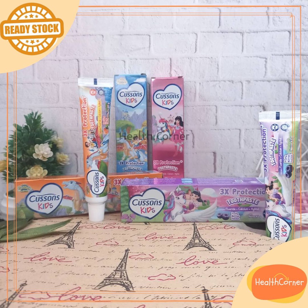 Cussons Kids 3x Protection Toothpaste Fluoride Calcium Xylitol - Odol Pasta Gigi Anak 45gr